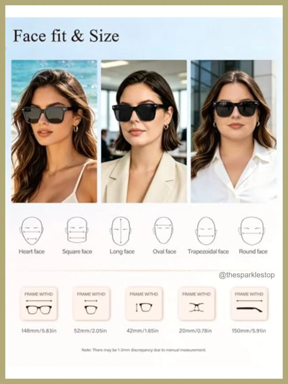 Retro Square Polarized Sunglasses UV400 Protection Acetate TR90 Frame Men Women